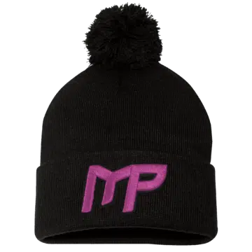 MPHW-Pom-Pom-Cuffed Beanie-MP Logo