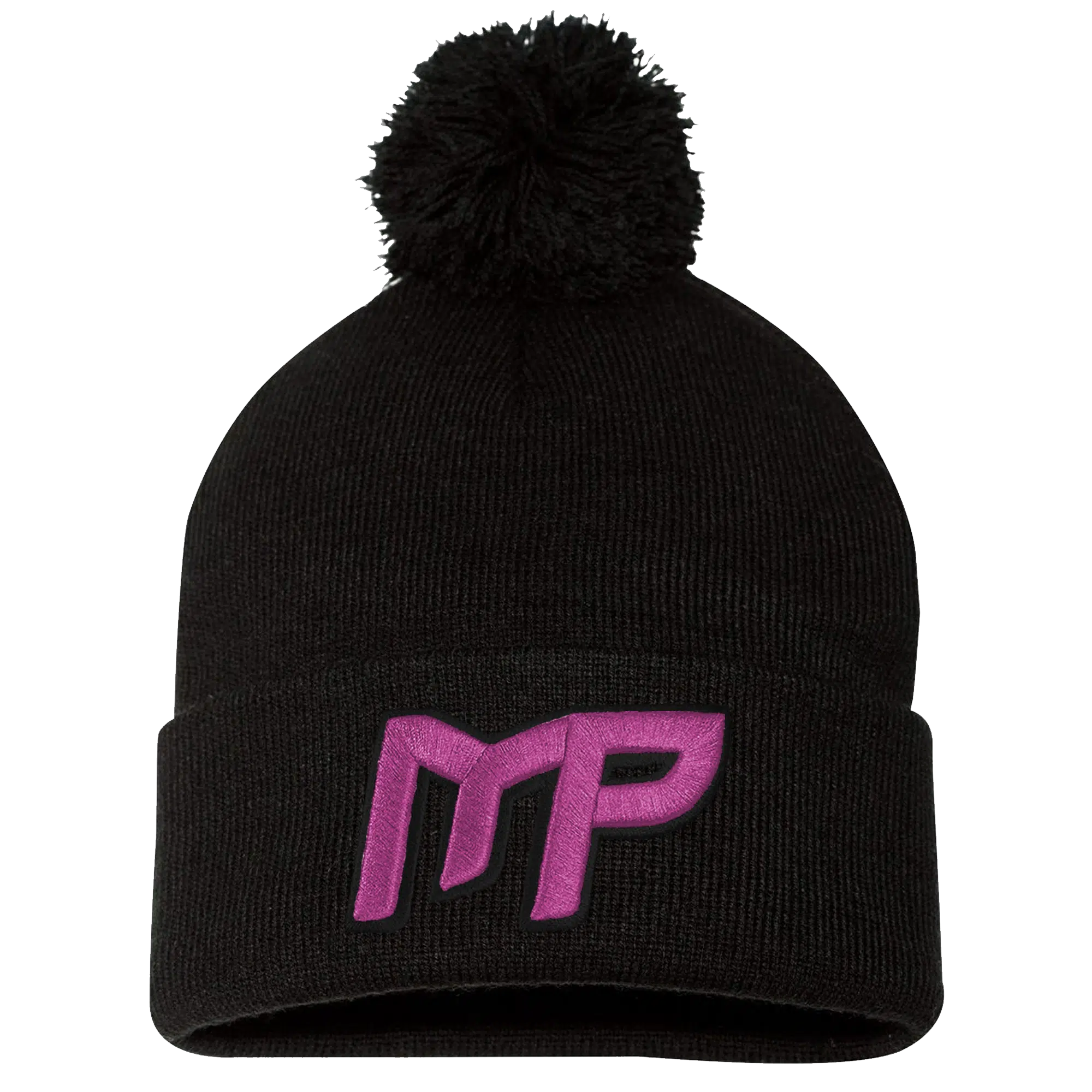 MPHW-Pom-Pom-Cuffed Beanie-MP Logo